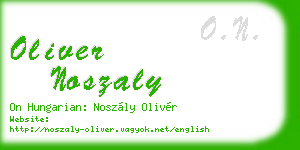 oliver noszaly business card